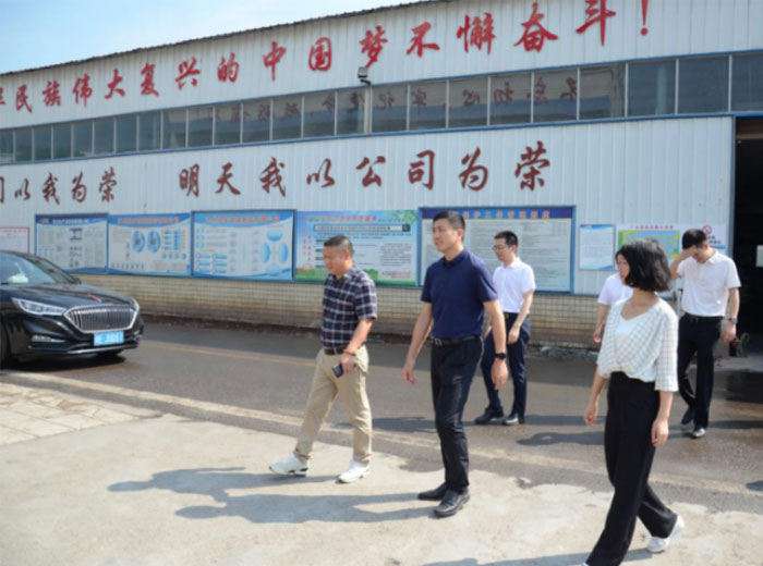 泸县县委书记肖刚一行莅临MK官网集团总部基地调研